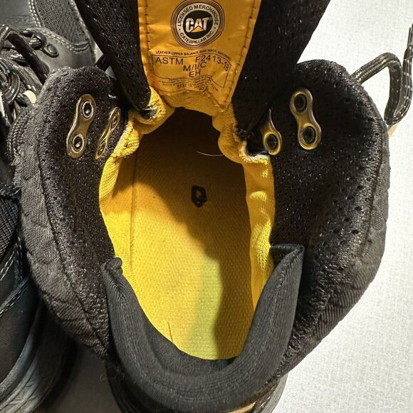 Cat Work Boots Waterproof Footwear Provoke Mid‎ Alloy Toe Men's Size 7 Black - Picture 5 of 16